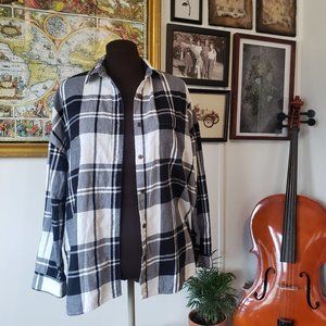 Boyfriend Plaid Button Up Shirt